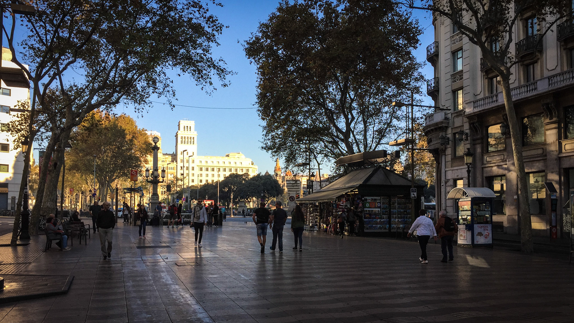 La Rambla - Place de Catalunya