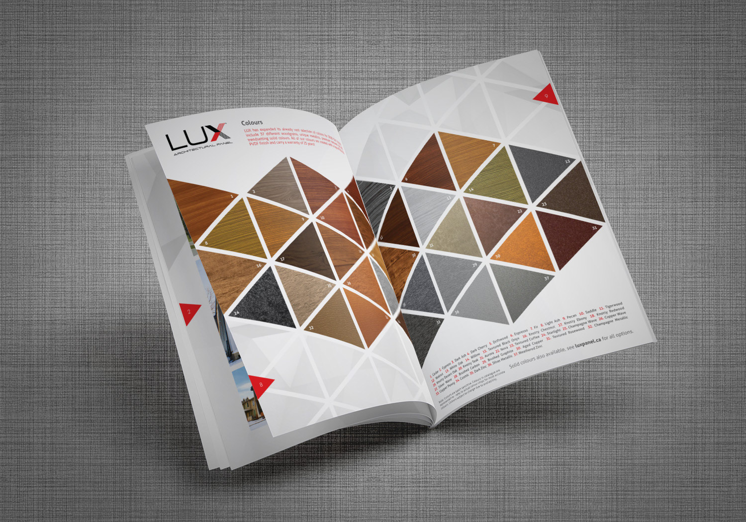 LUX 2019 Colour Swatches