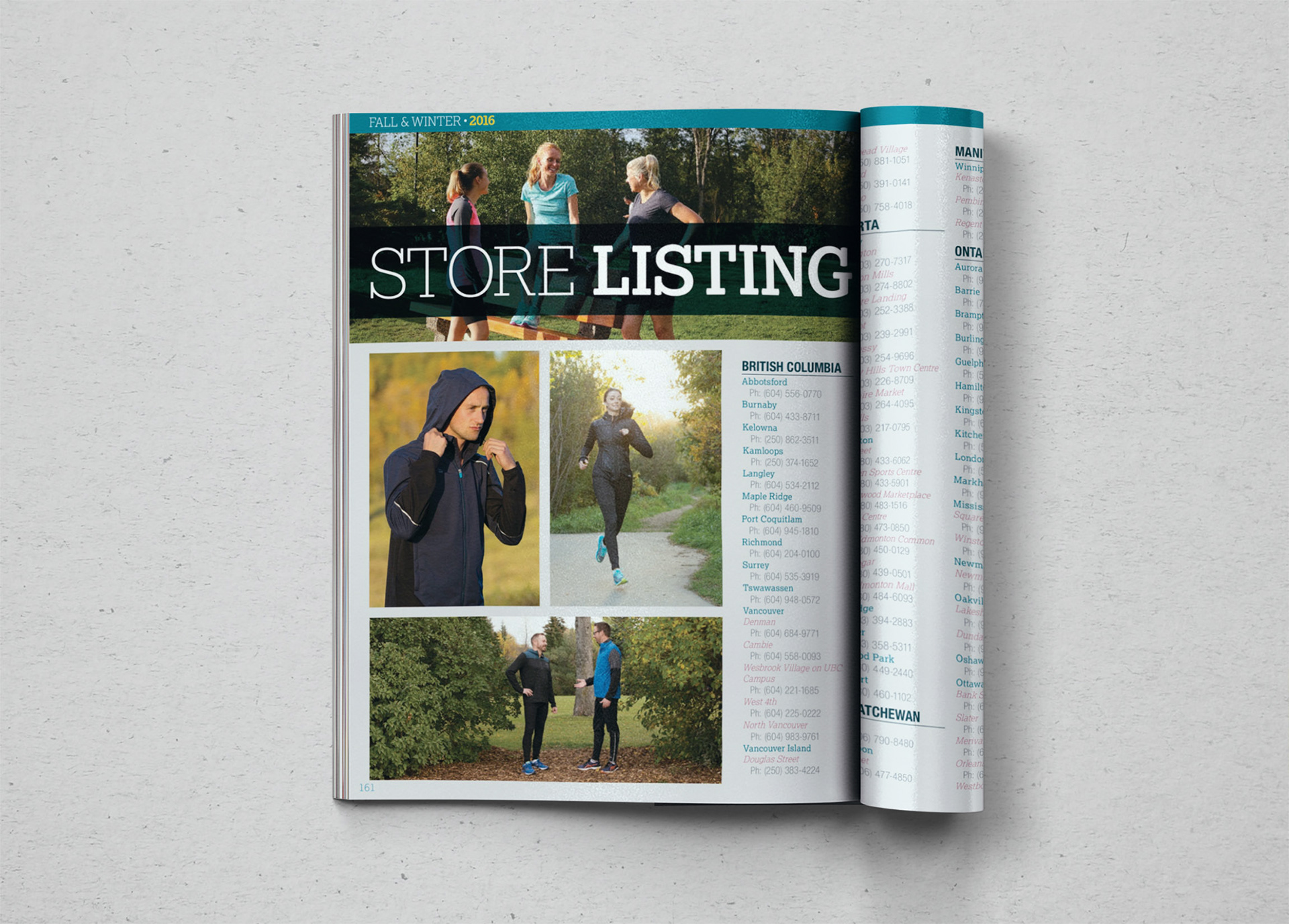 Fall/Winter 2016 Store Listing
