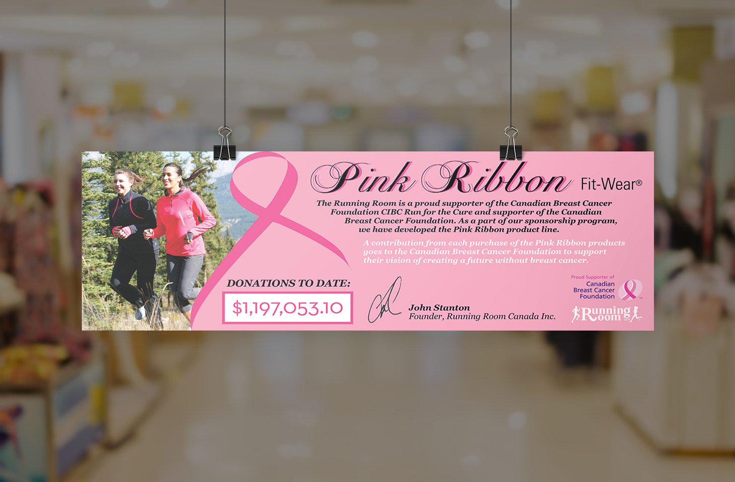 Merchandising Banner for Charity
