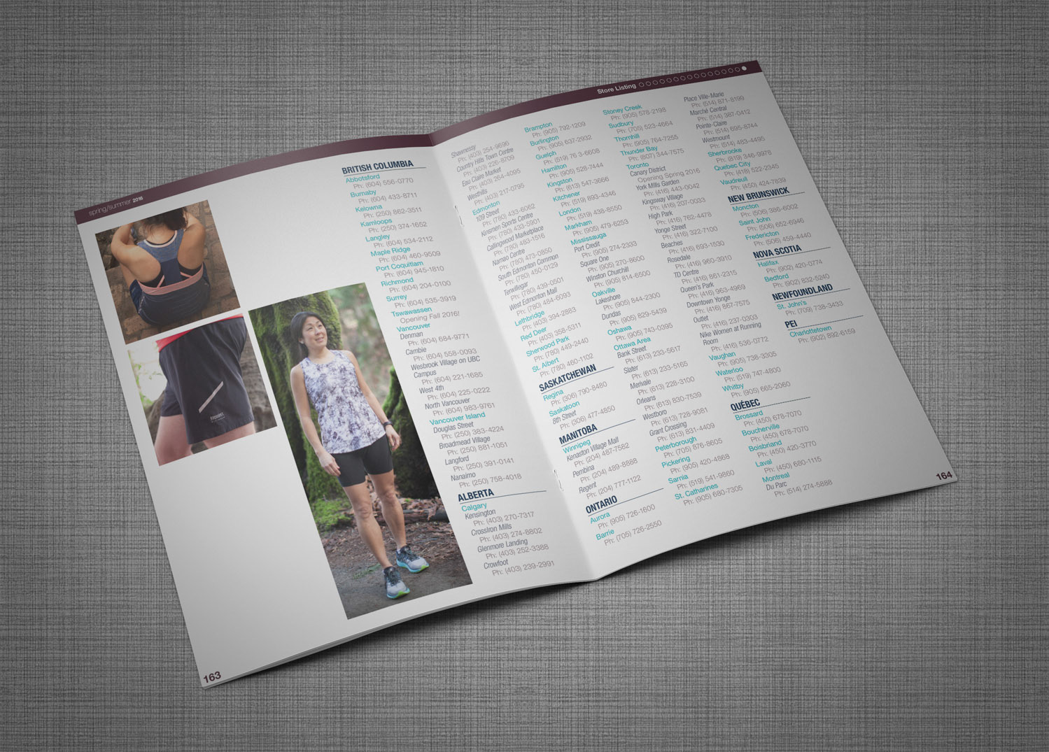 Spring/Summer 2016 Store Listing