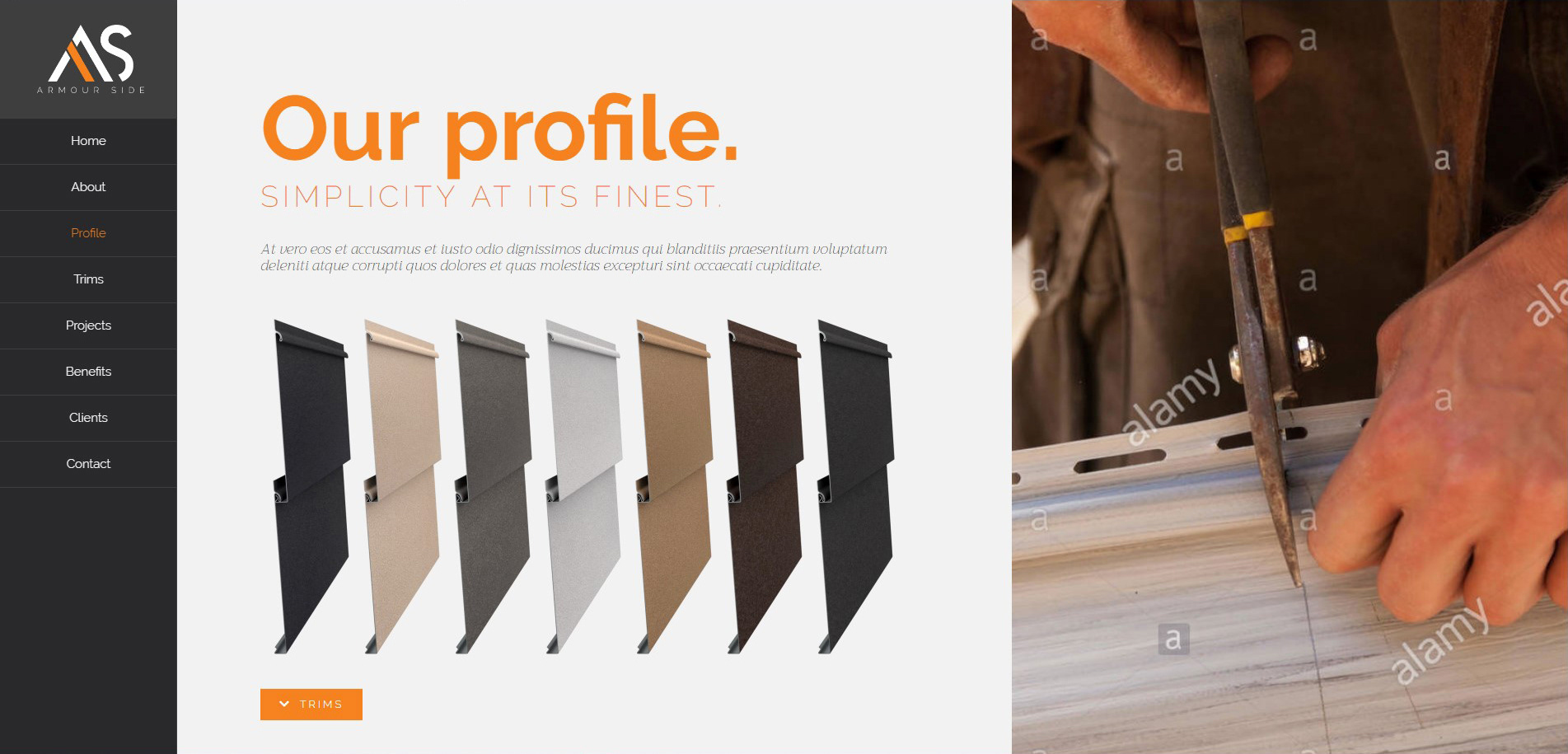 Armour Side Product Page