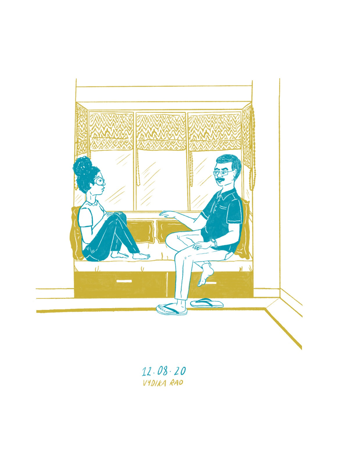 It took me 2 days to get Bapu to sit with me so I could tell him that I liked someone and was ready to spend the rest of my life with him. We finally sat down to talk and my throat was dry as hell. I somehow gathered the courage to say one sentence: “I like someone”. And he said “I knew it! I knew from the beginning that there was something going on!” I broke into laughter cos that was not the case but that helped get rid of some amount of anxiety.  We had an entire conversation about “this guy” I liked without mentioning his name. We both knew who we were talking about and never once brought up the name.  Bapu always said I should find someone who is a self made man. And that a persons capabilities and qualities are more important than anything else about him. I told him that I ended up following his brief haha! And that this person i speak of is a self made, super capable person who I strongly believe in. He ended the conversation with “if you are sure, then it’s fine with me”. I was super surprised at his reaction. We hugged it out and left the room to watch some light hearted non sense on television haha  Year: 2015.