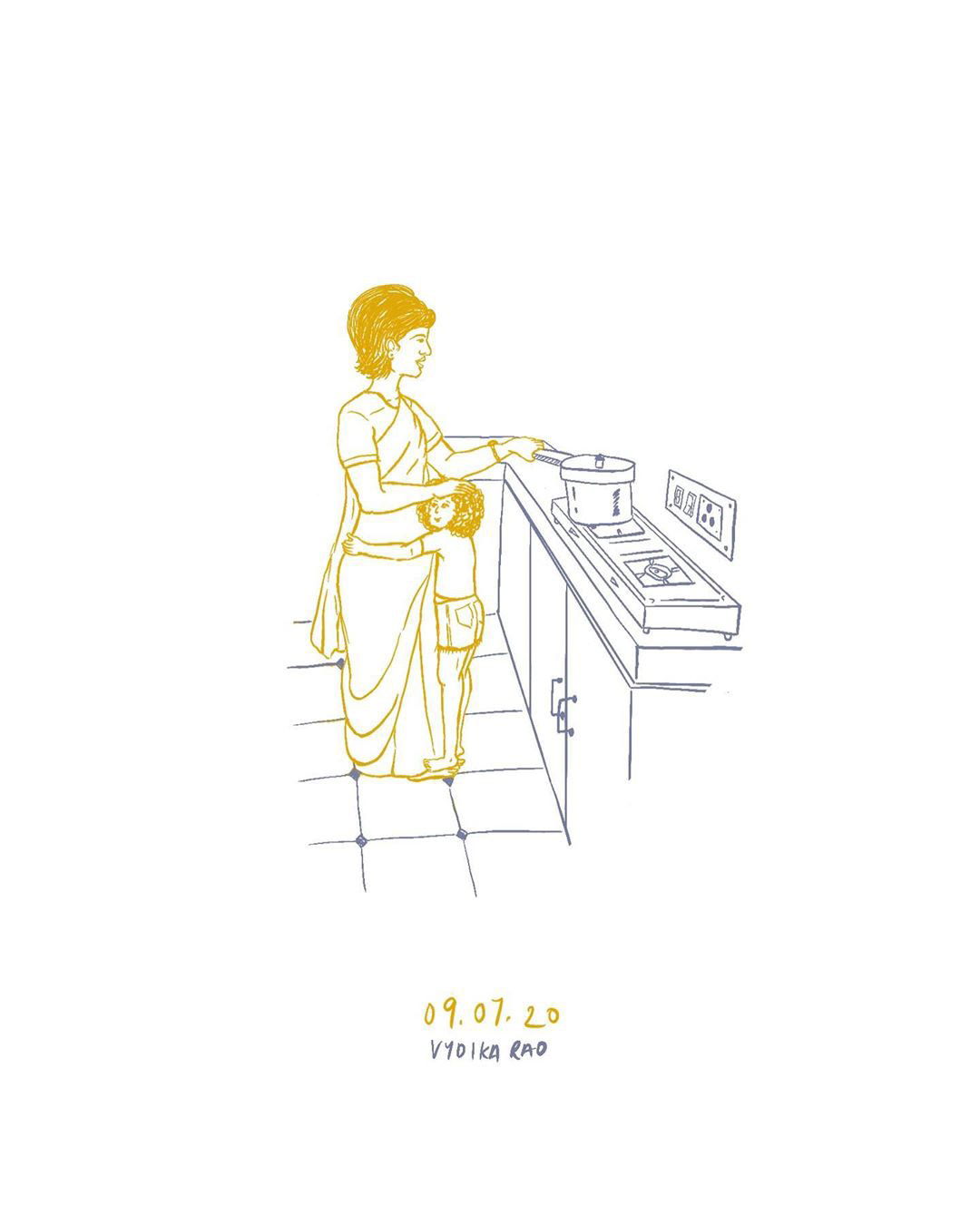 Golden brown texture like sun 🎶 A memory I have from when I was young. My mum would be cooking and I’d be holding on to her, standing and moving on her feet wherever she went.