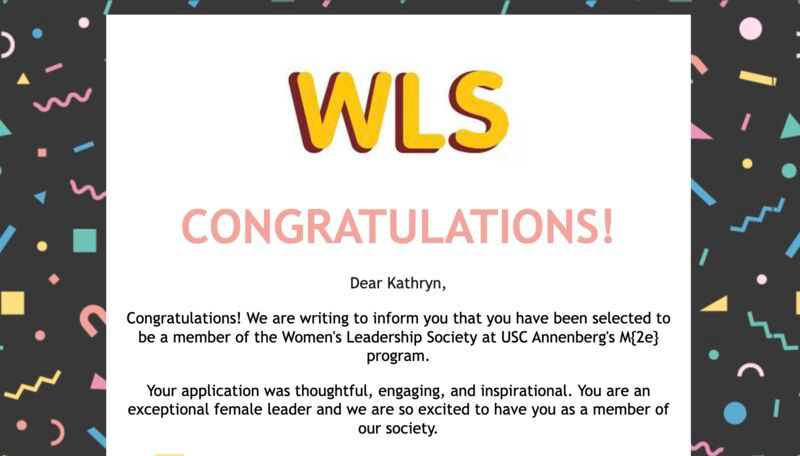 Women's Leadership Society