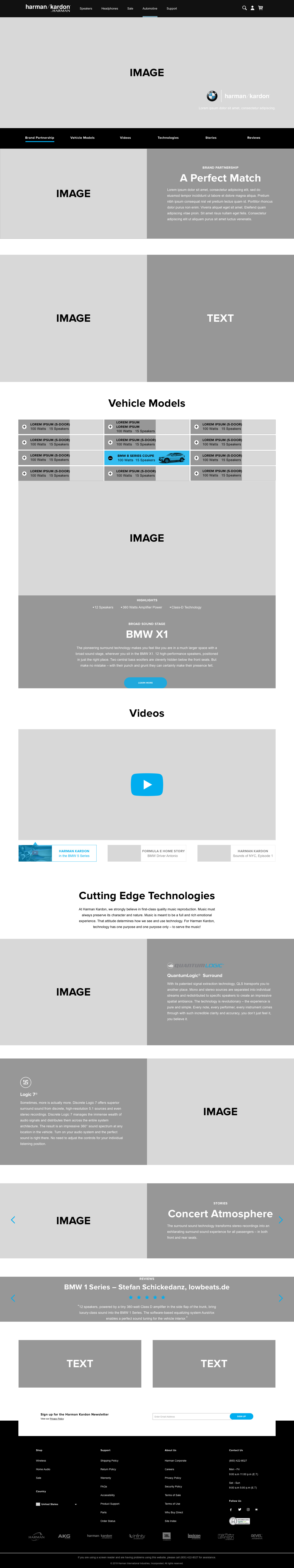 Desktop UX wireframes