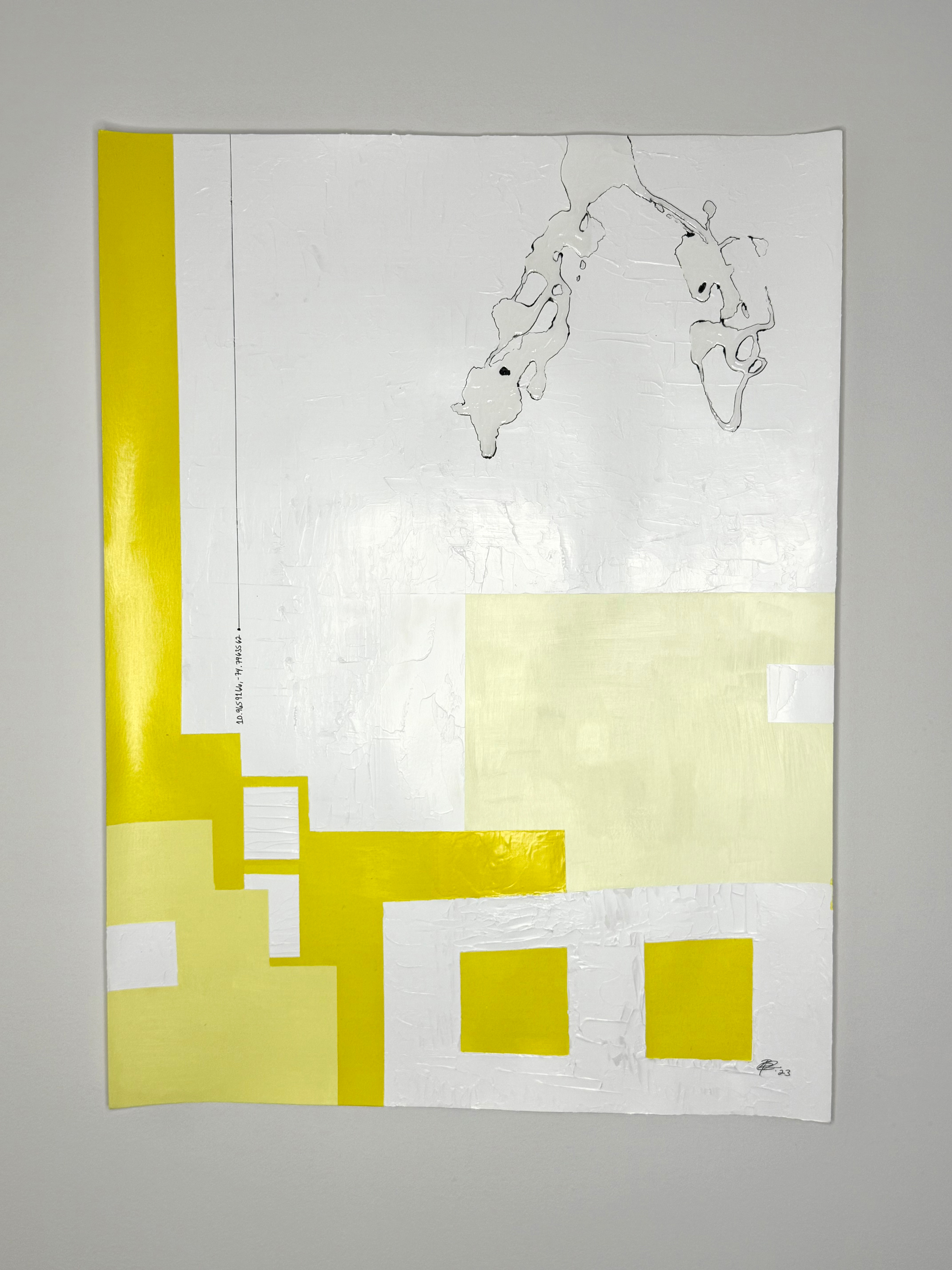 Finding Joy in the void: "Madison & Park". Acrylic painting. 18x24 in (45.72 X 60.96 cm)