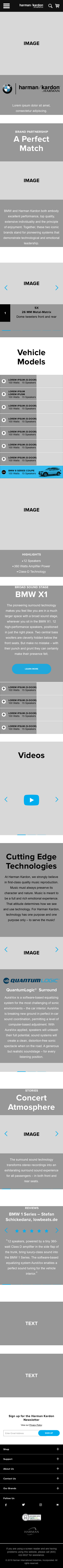 Mobile UX wireframes