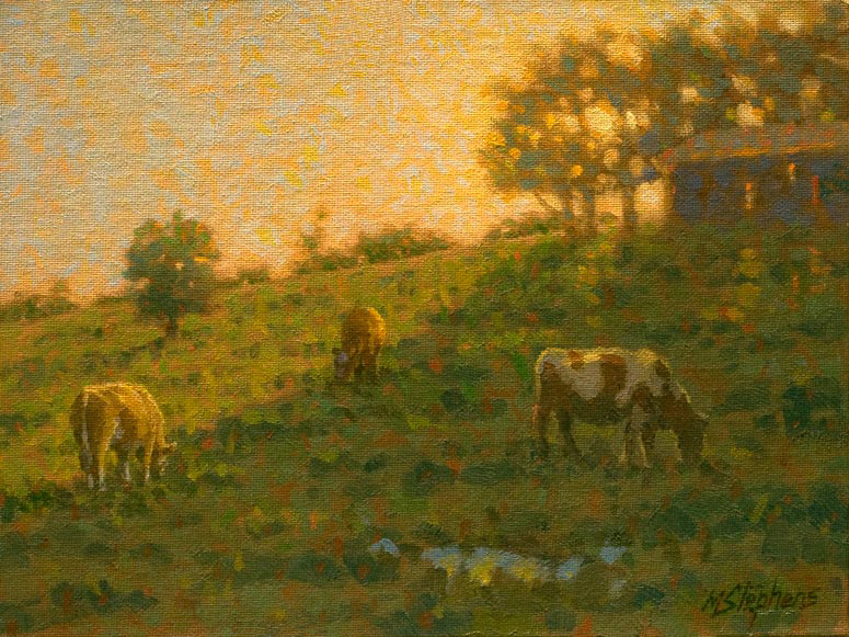 Morning Hillside   Oil   9" x 12"   SOLD