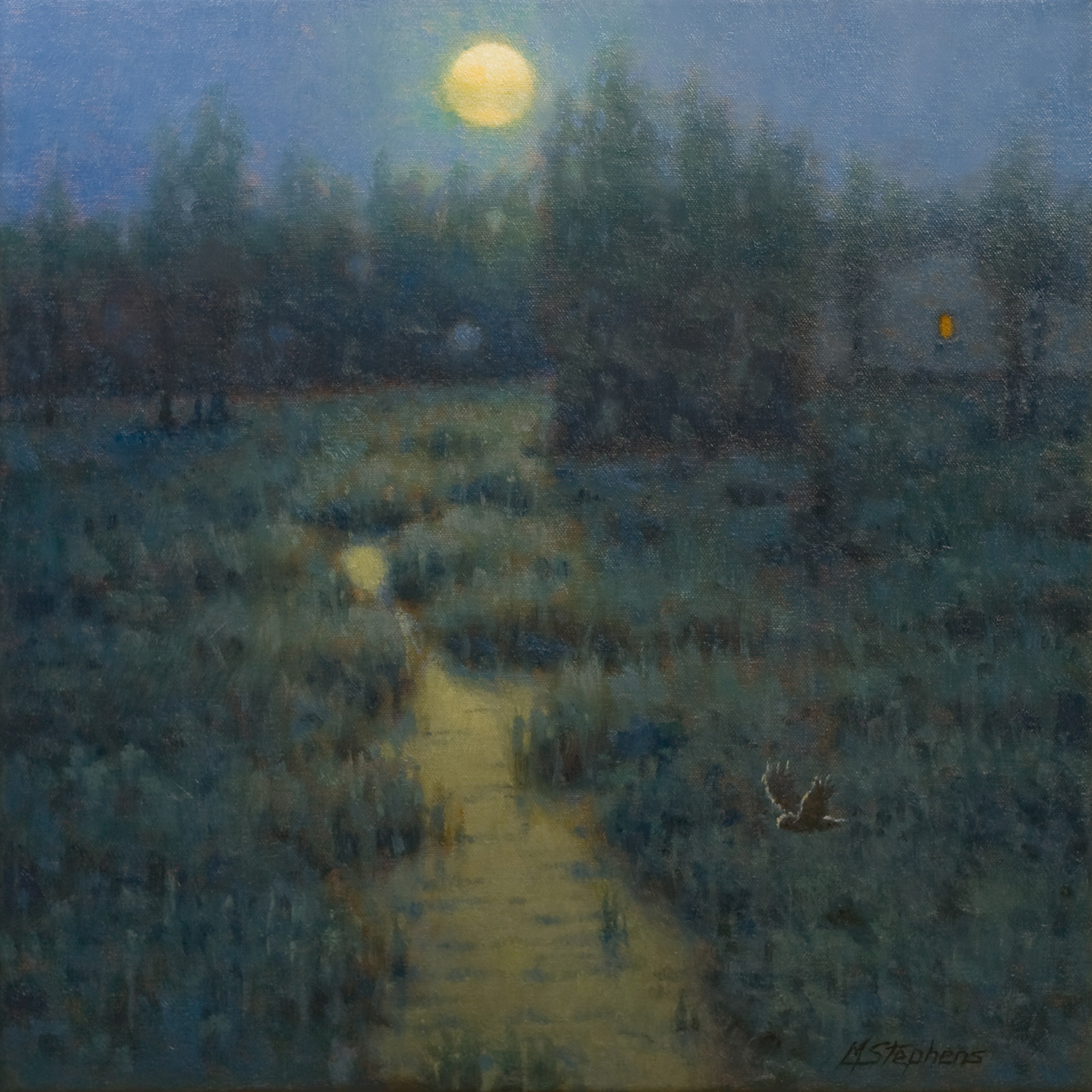 Moonlight Glow   Oil   18"x 18"