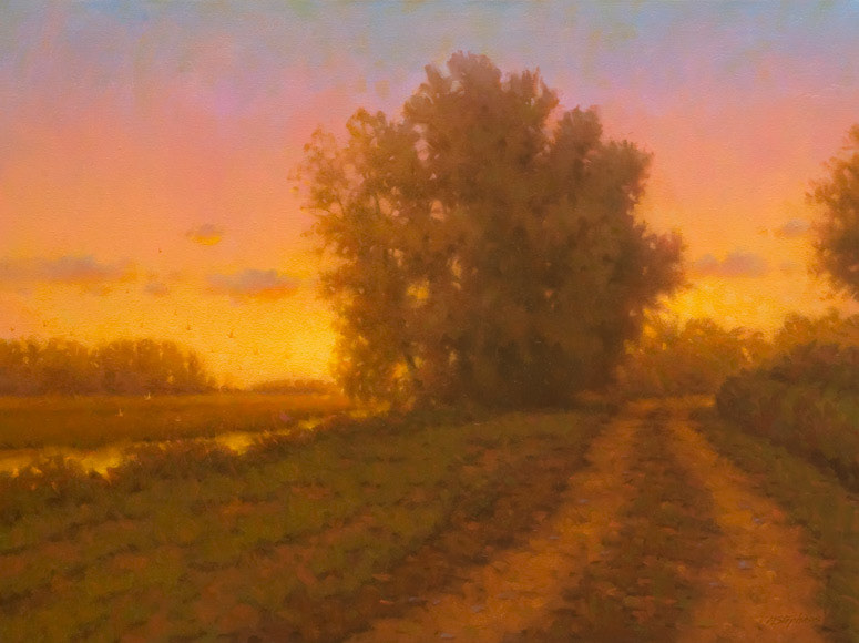 Squaw Creek Sunset   Oil   30" x 40"