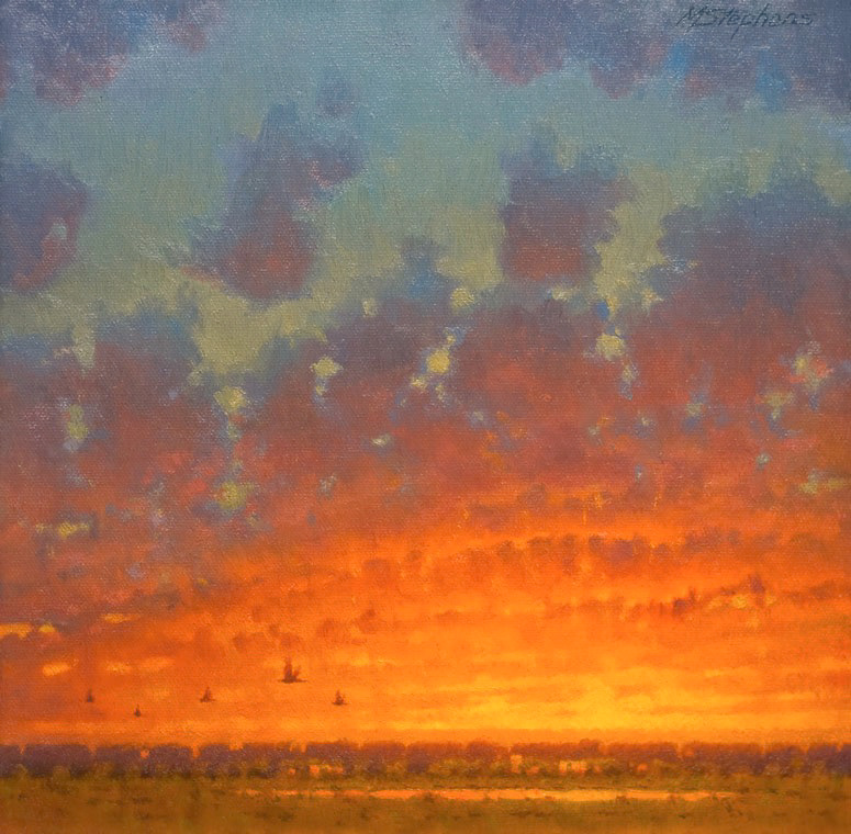 Sublime Close of Day   Oil   12" x 12"   SOLD