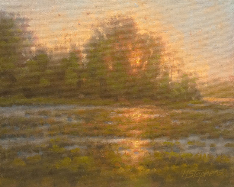 Marsh Sunset   Oil   8" x 10"   SOLD