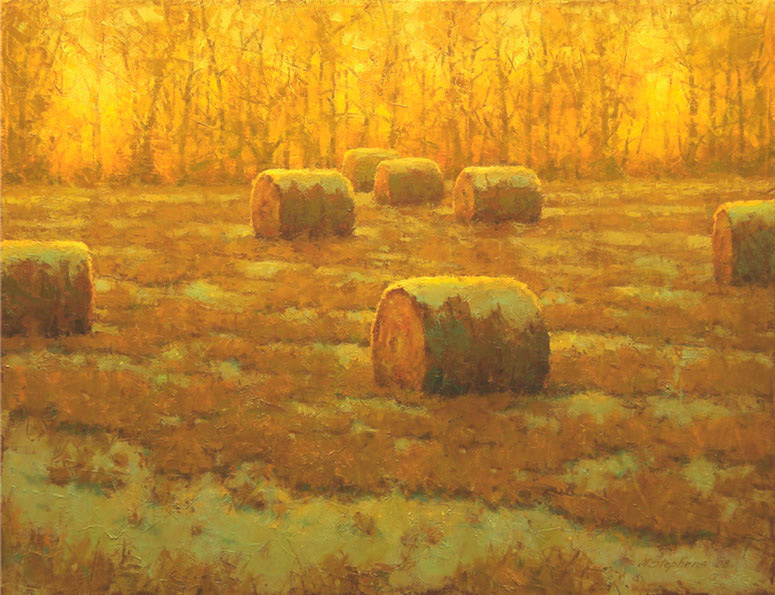 Hay at Eventide   Oil   14" x 18"   SOLD