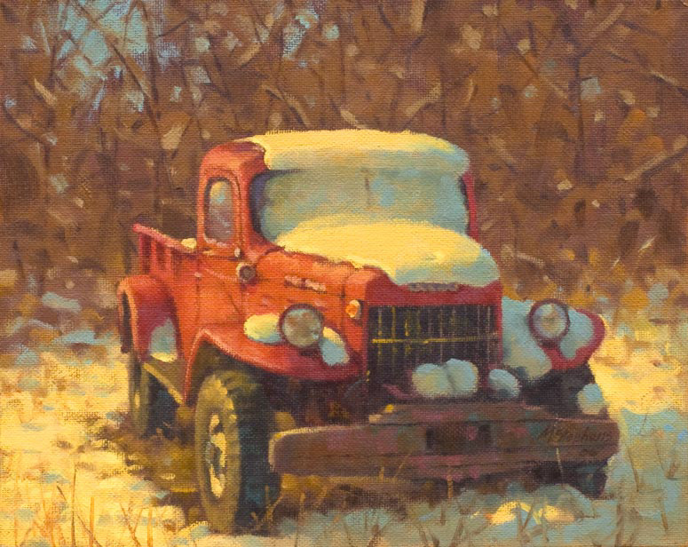 Over the Hill   Oil   8" x 10"   SOLD