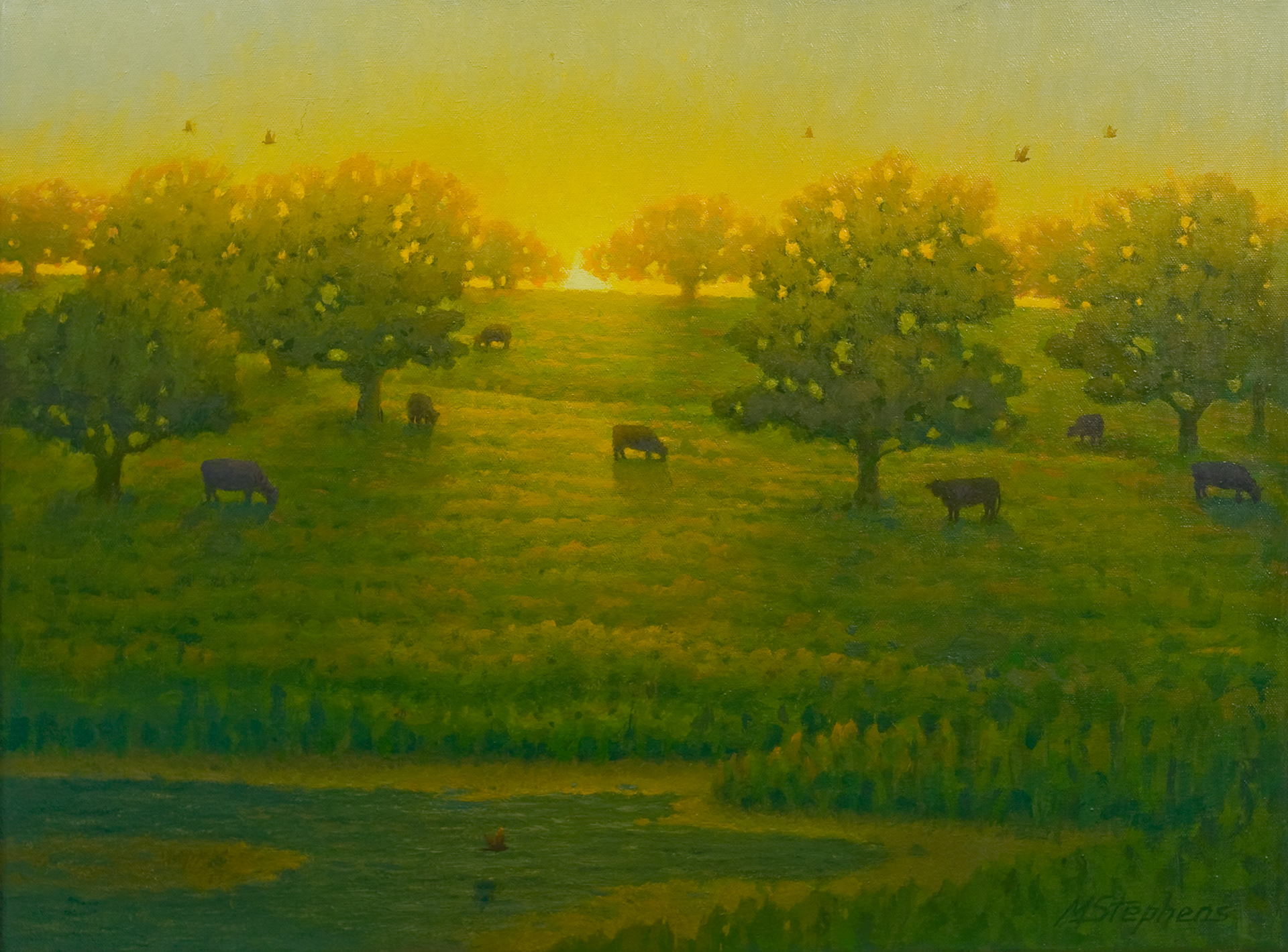 Country Sunrise   Oil   18" x 24"   SOLD