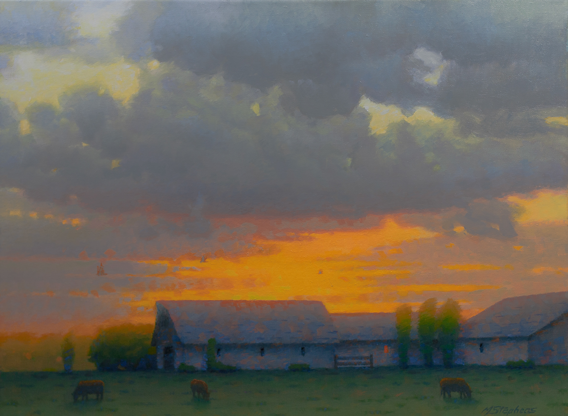 Sublime Country Evening   Oil   14" x 18"