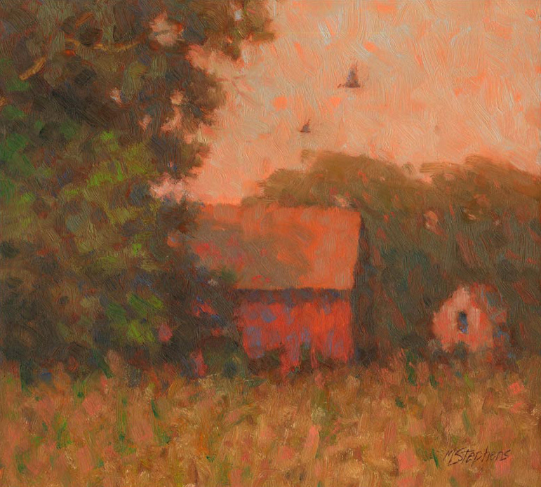 Spring Hill Barn   Oil   8" x 9"   SOLD