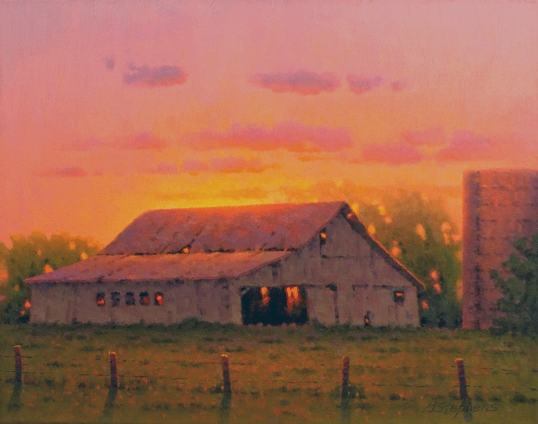 Country Sunset   Oil   16"x 20"