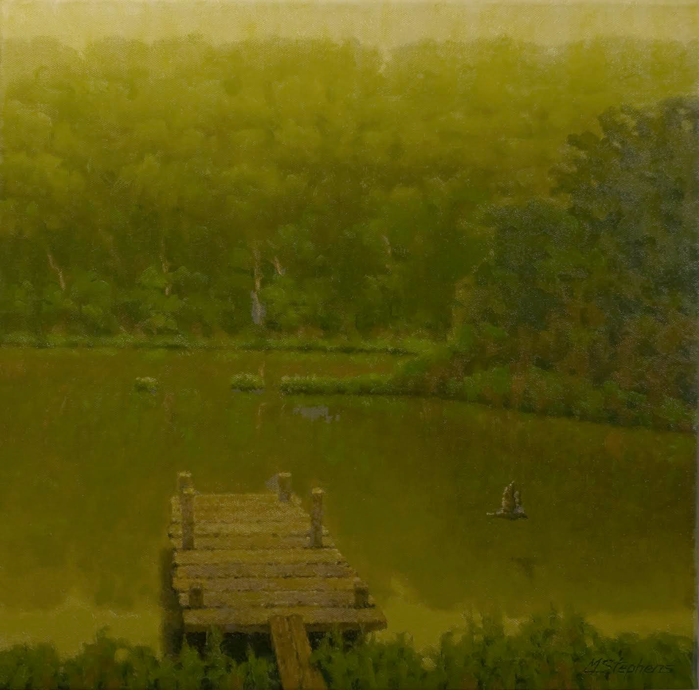 Early Morning Fog   Oil   18" x 18"