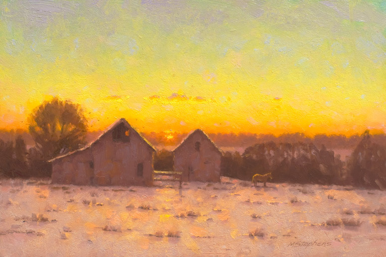 Shawnee Sunrise   Oil   12" x 18"