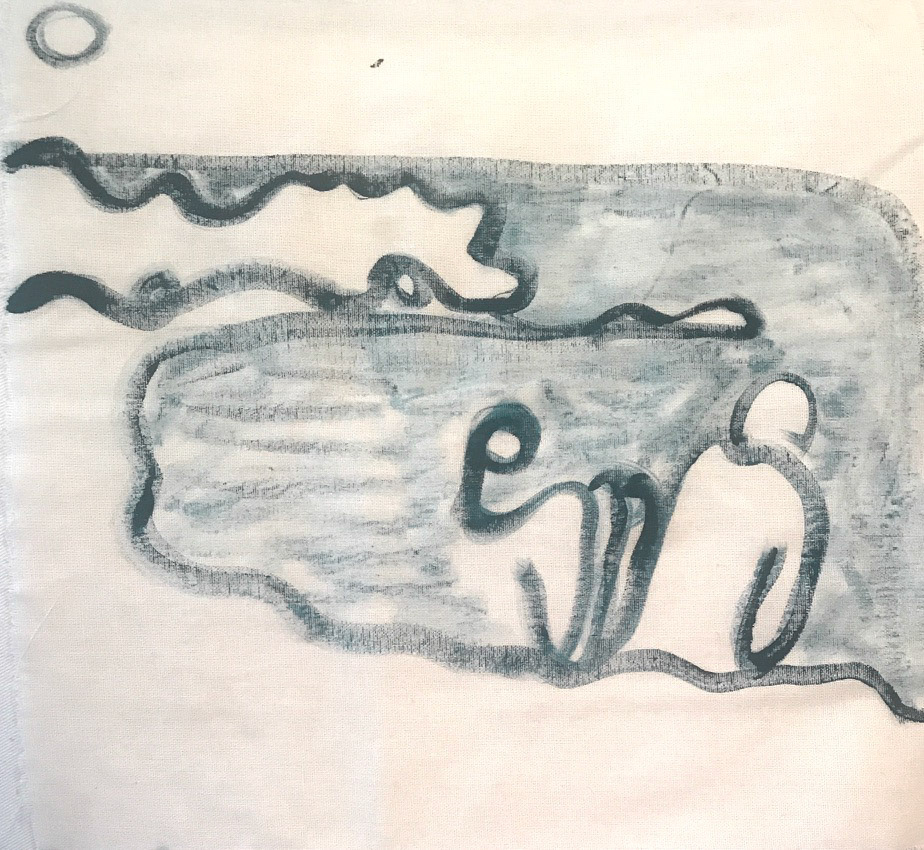 Cretan Bathers, Acrylic And Tempera On Cloth, 2018