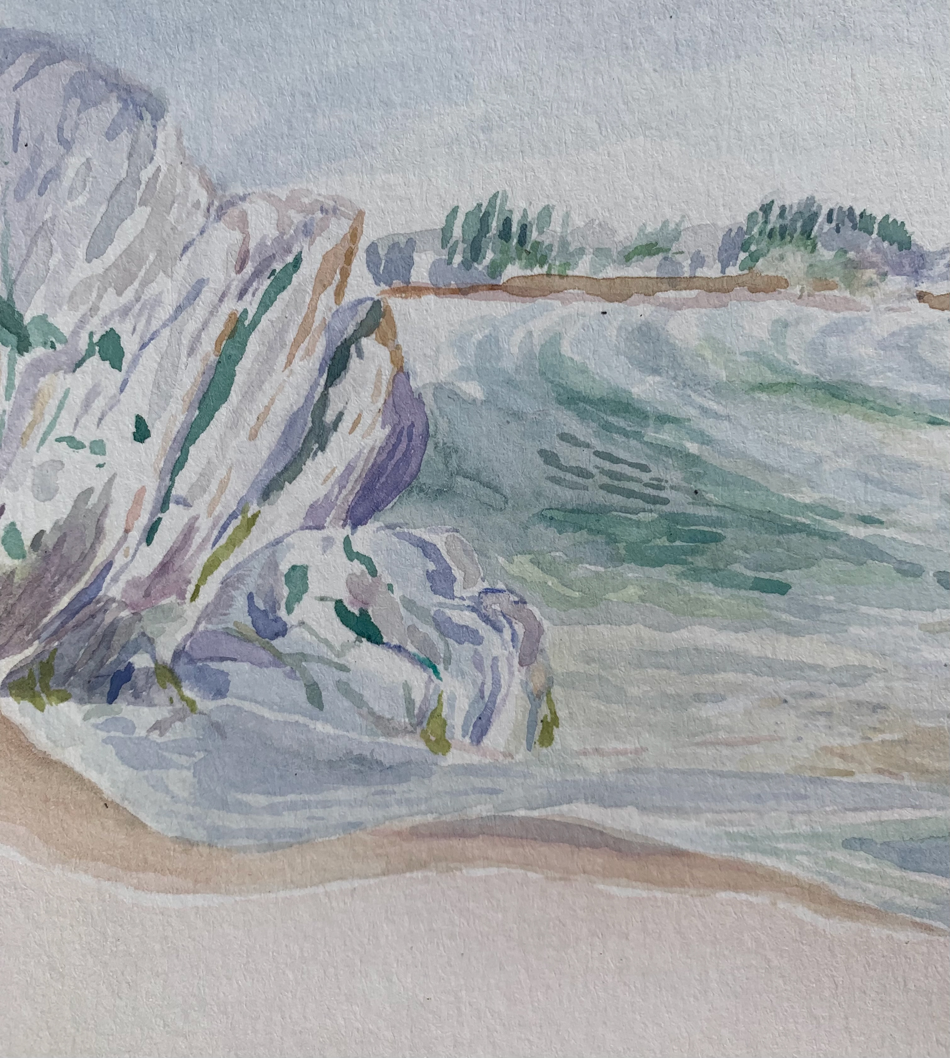 Small Point, Watercolor on paper, 2020