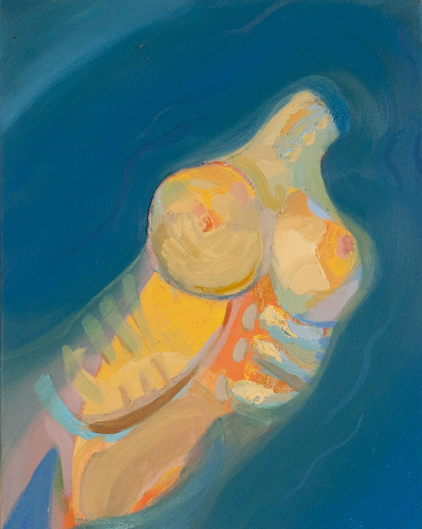 Lake Kournas, Oil On Canvas, 16"x20", 2018