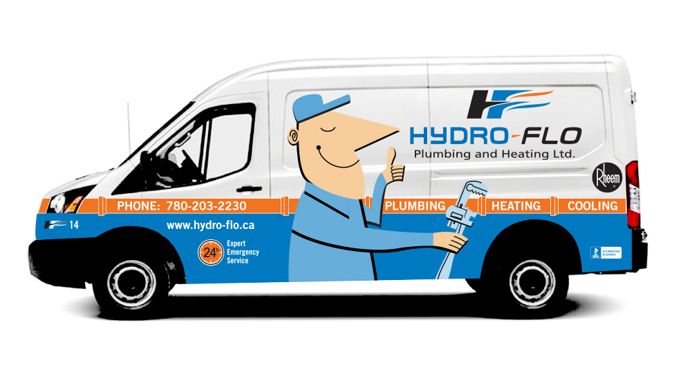 North Design Group  Graphic Design, Marketing and Illustration - Hydro-Flo  Plumbing and Heating Ltd.