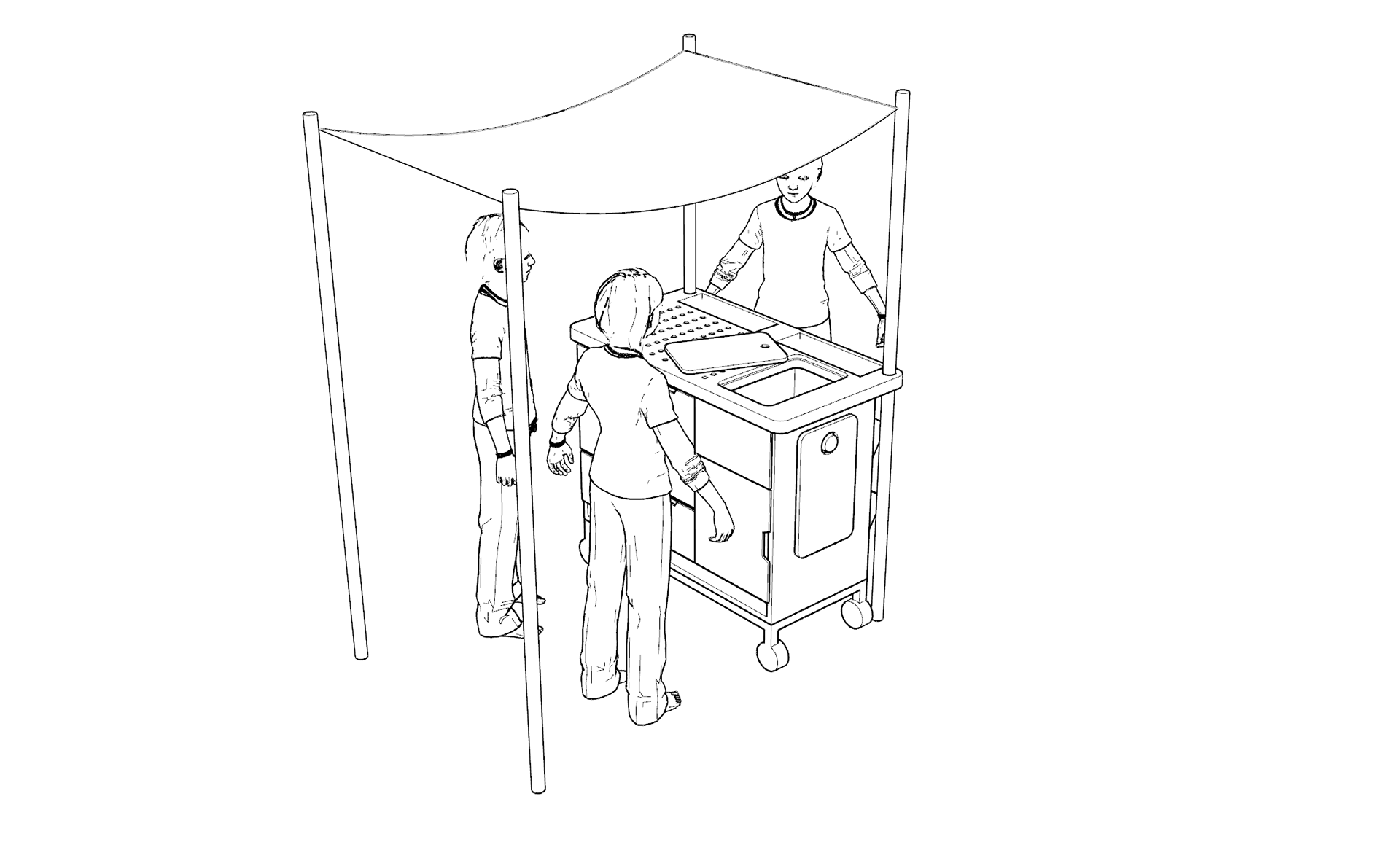 The STEAM Learning Pod, outdoor context.