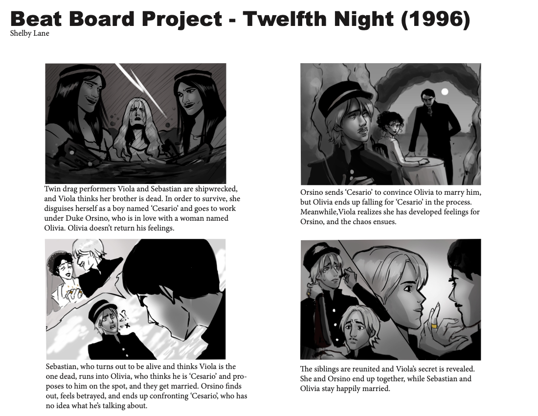 Beat Board Project - Twelfth Night