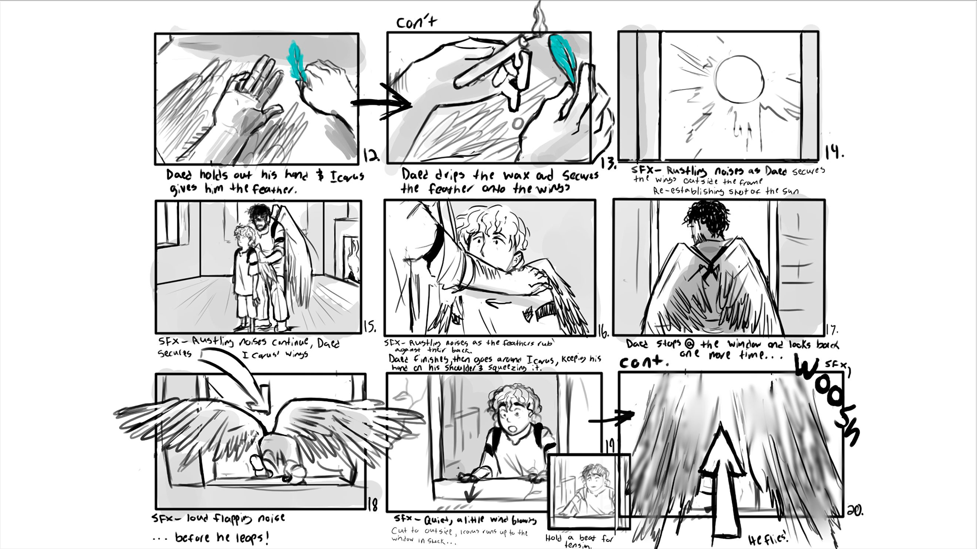 Icarus Storyboard - 3/9