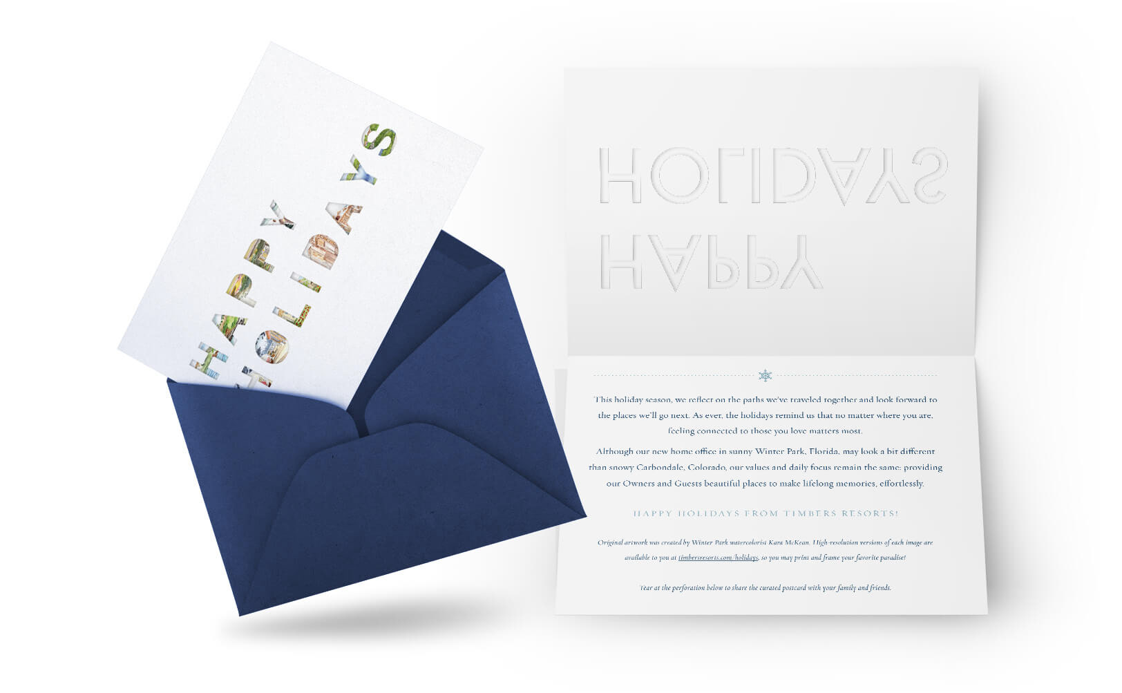 Front view/envelope & open message