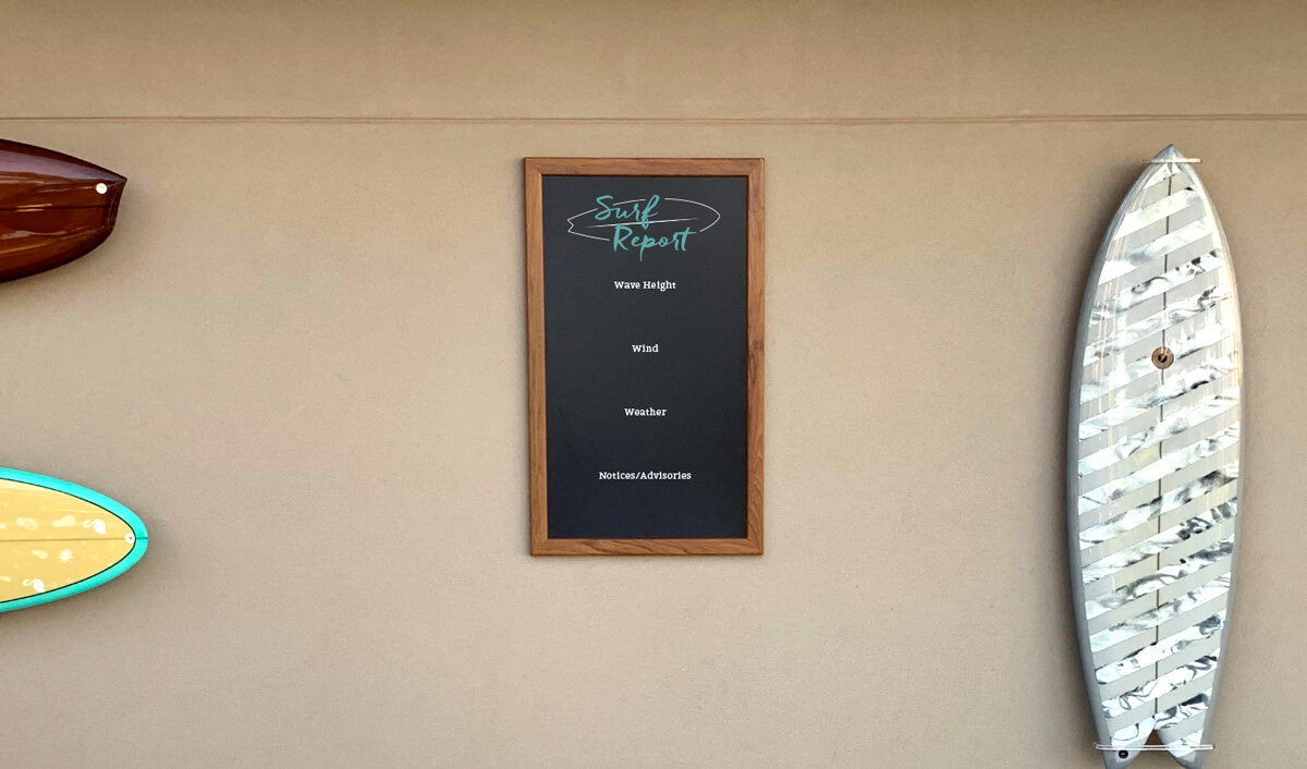 Social report vinyl sign & stencil