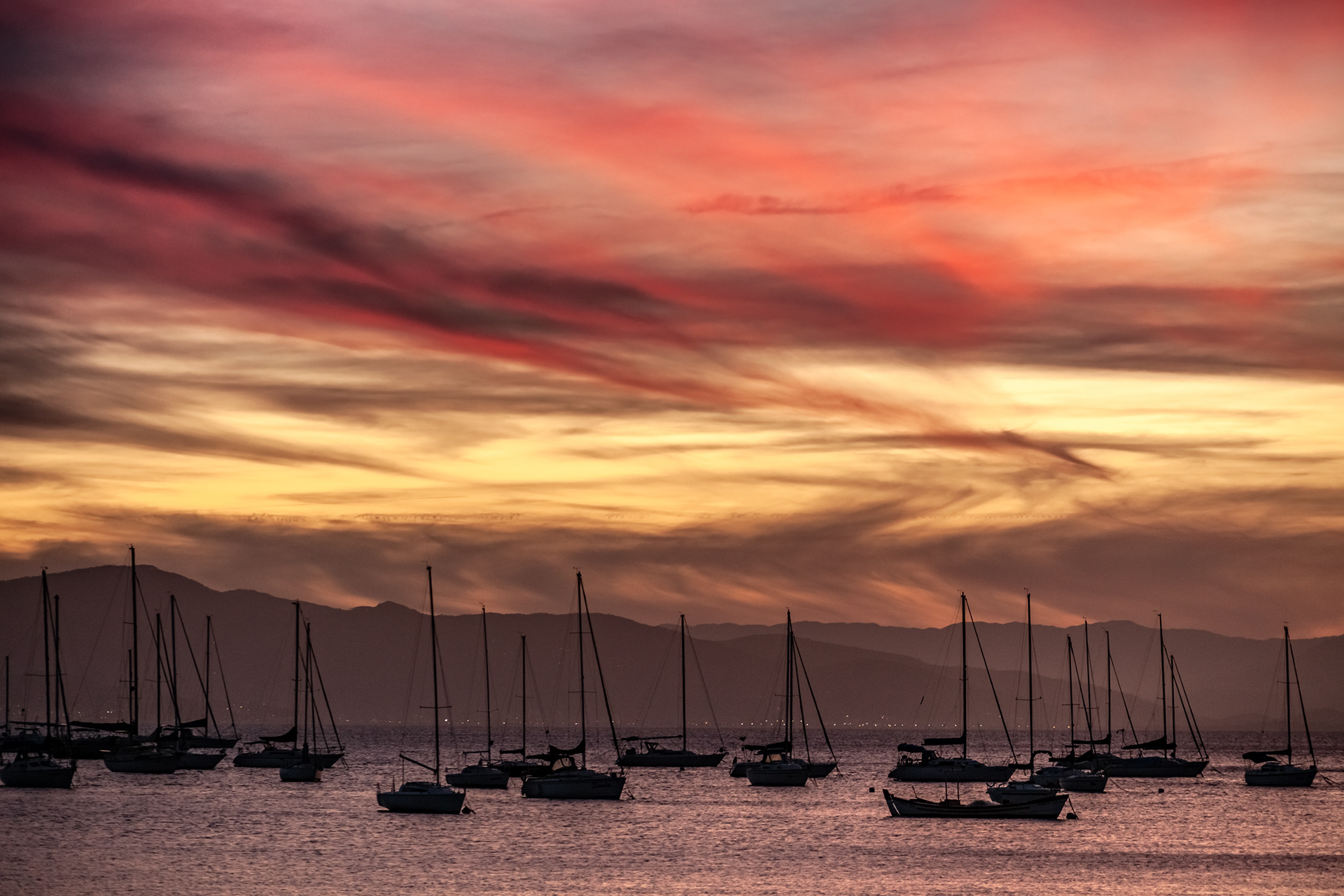 Surreal por do sol em Santo Antônio de Lisboa