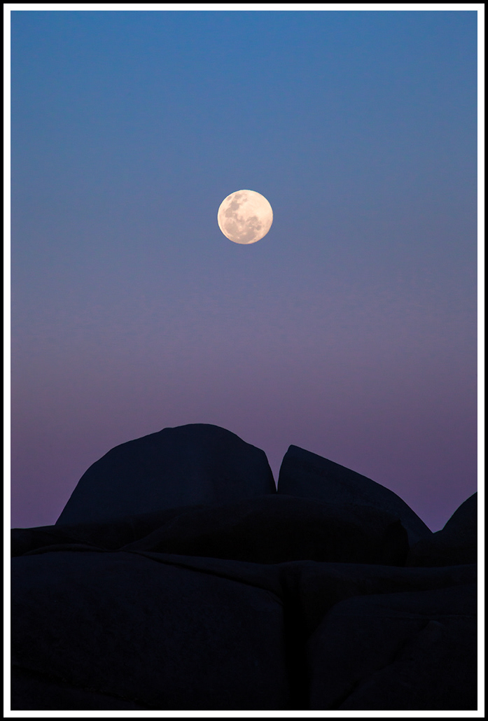 Lua cheia na Praia Mole