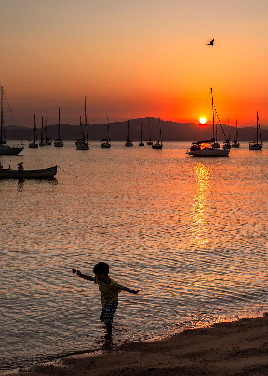 Andando na beira vertical  