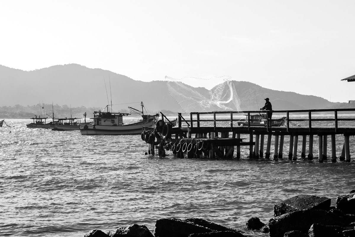Tarrafa na Praia da Armação