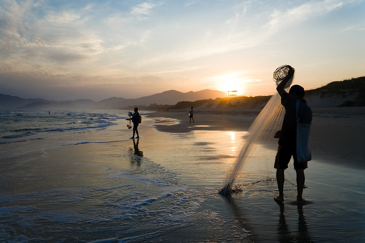 Pesca Artesanal na praia do Campeche