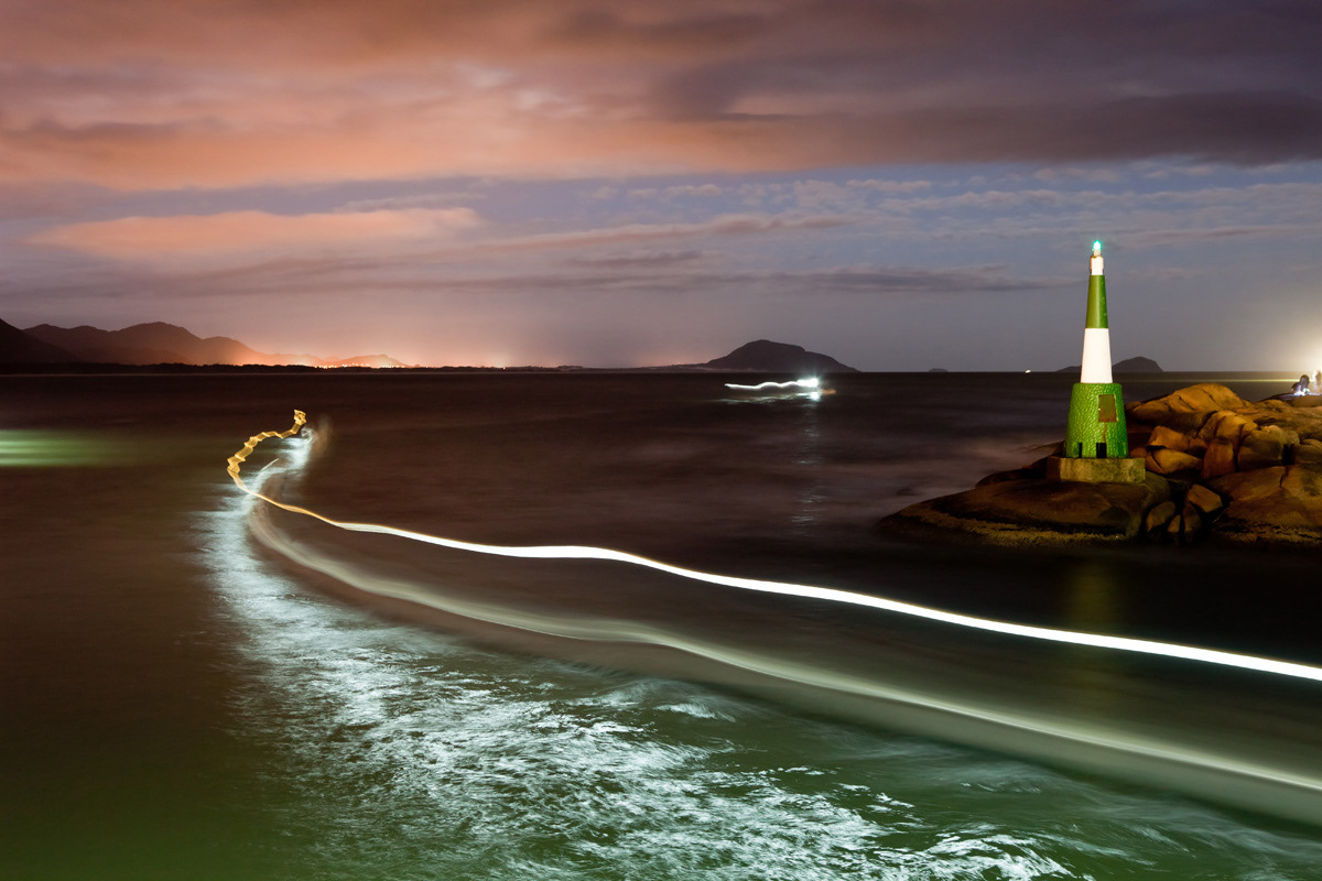 Barcos no Canal da Barra da Lagoa
