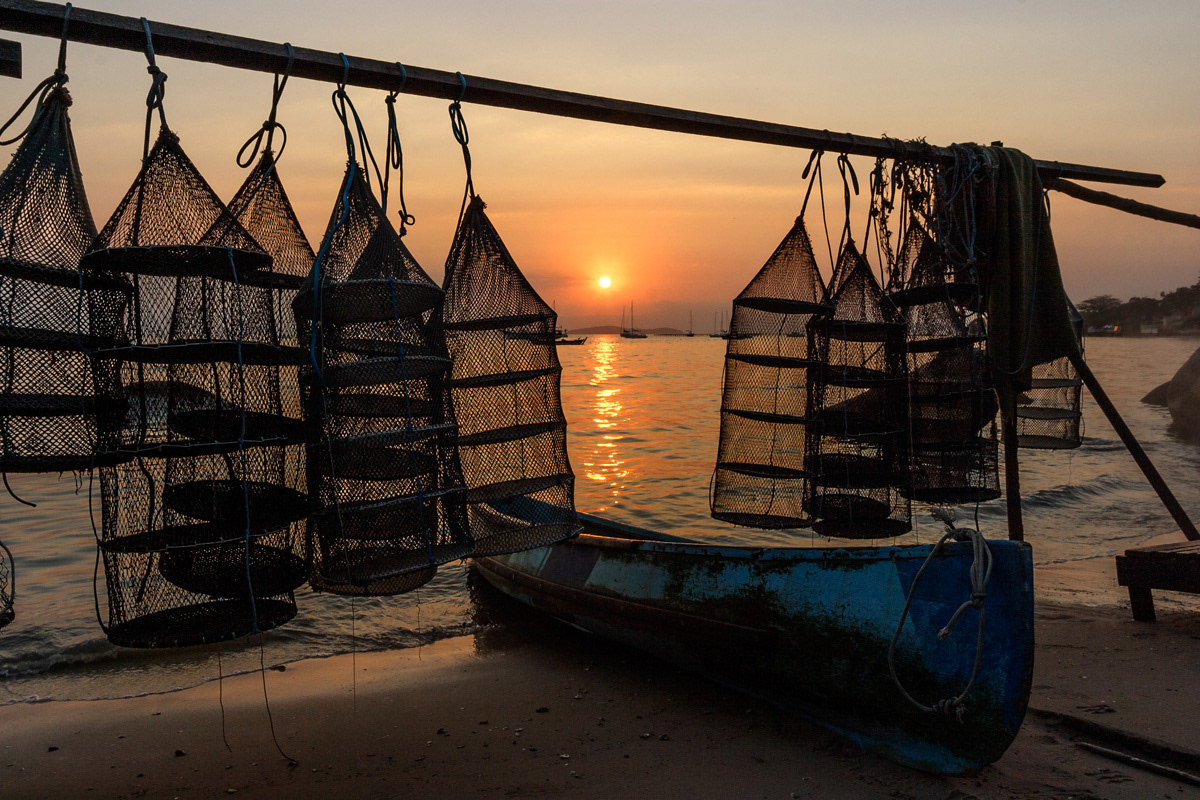 Lanternas e por do sol em Santo Antonio de Lisboa