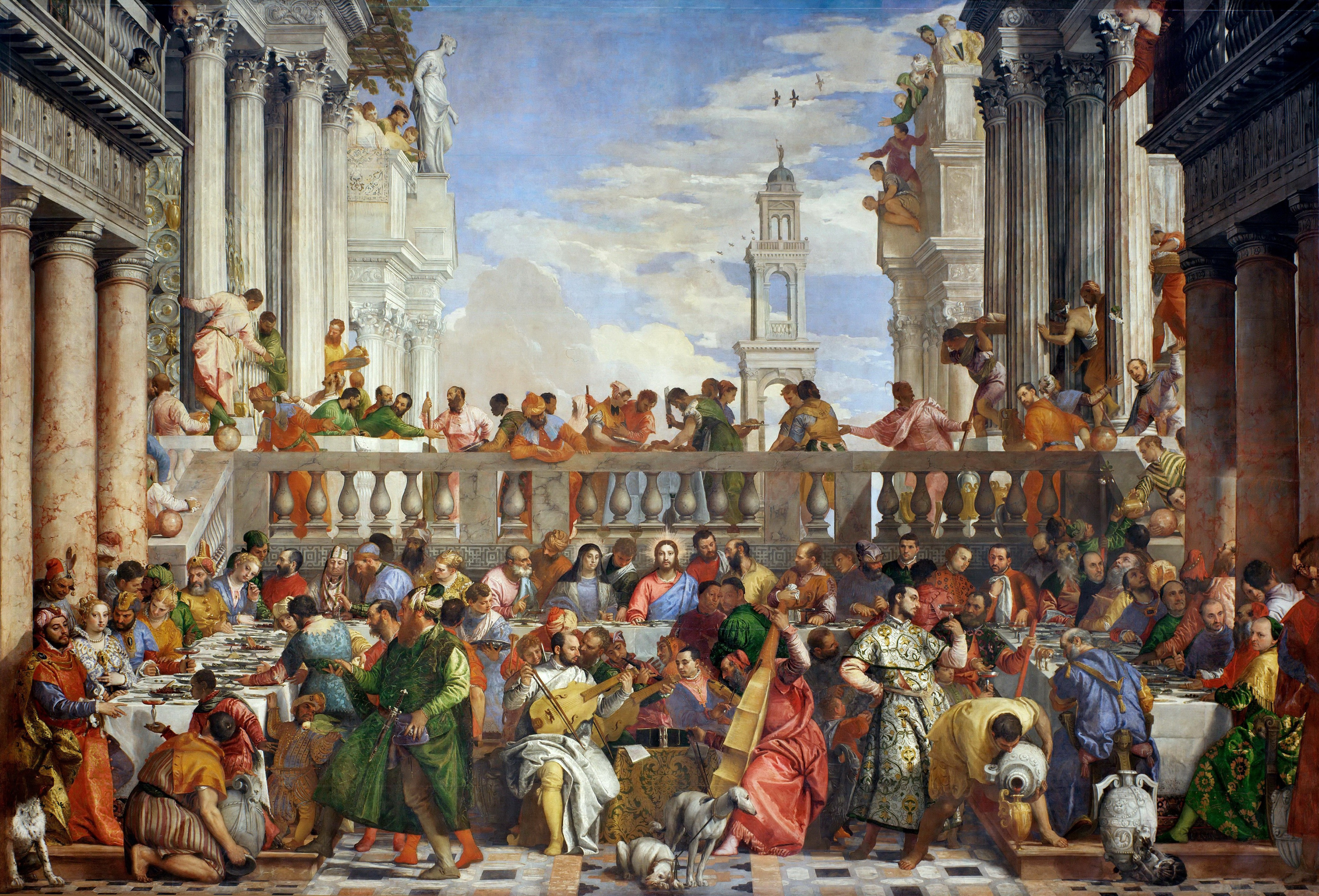 PAOLO VERONÉS Bodas de Caná, 1564. París, Museo del Louvre.