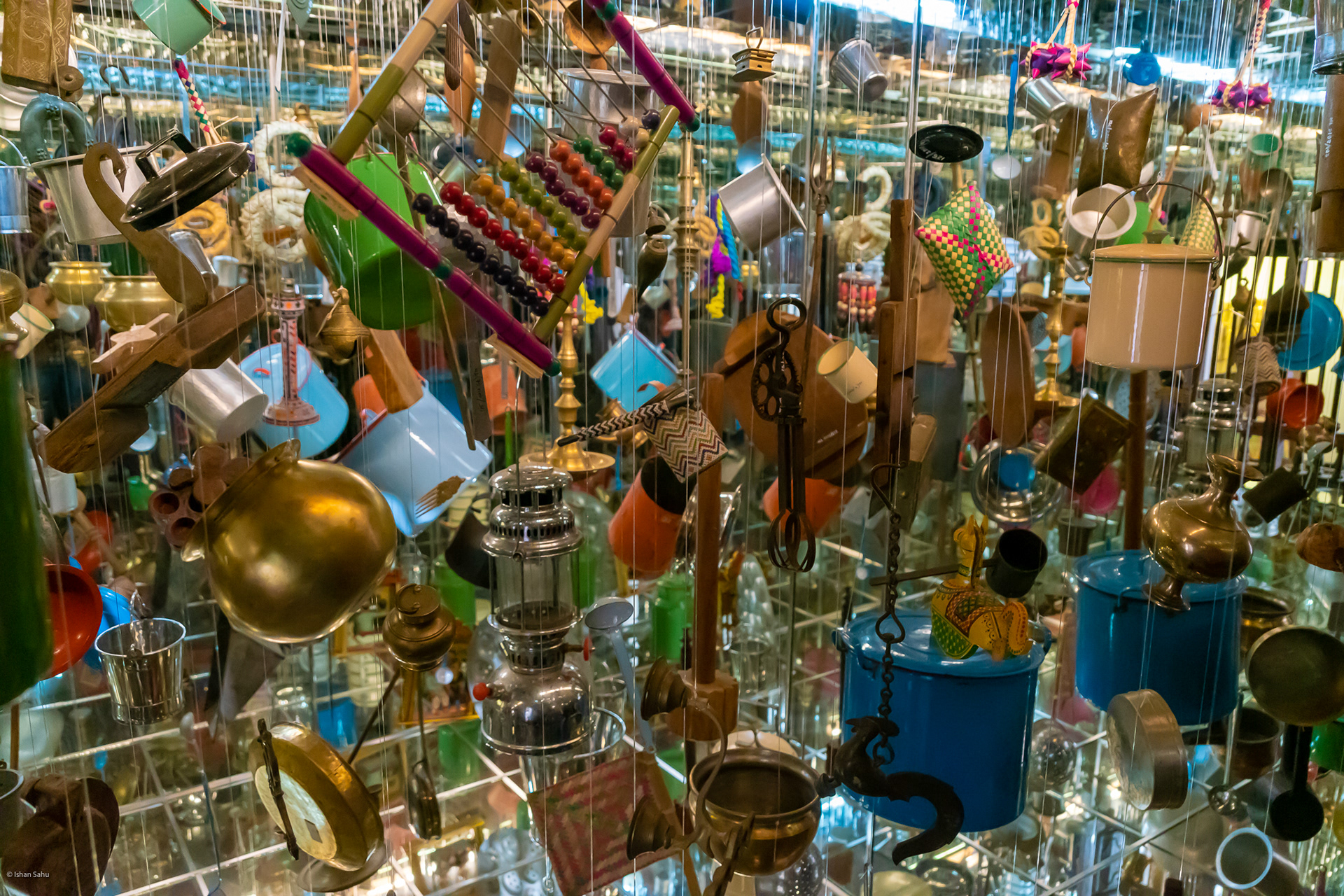 Contemporary installation which presents objects from the lives of Chettar women in the early 1900s.