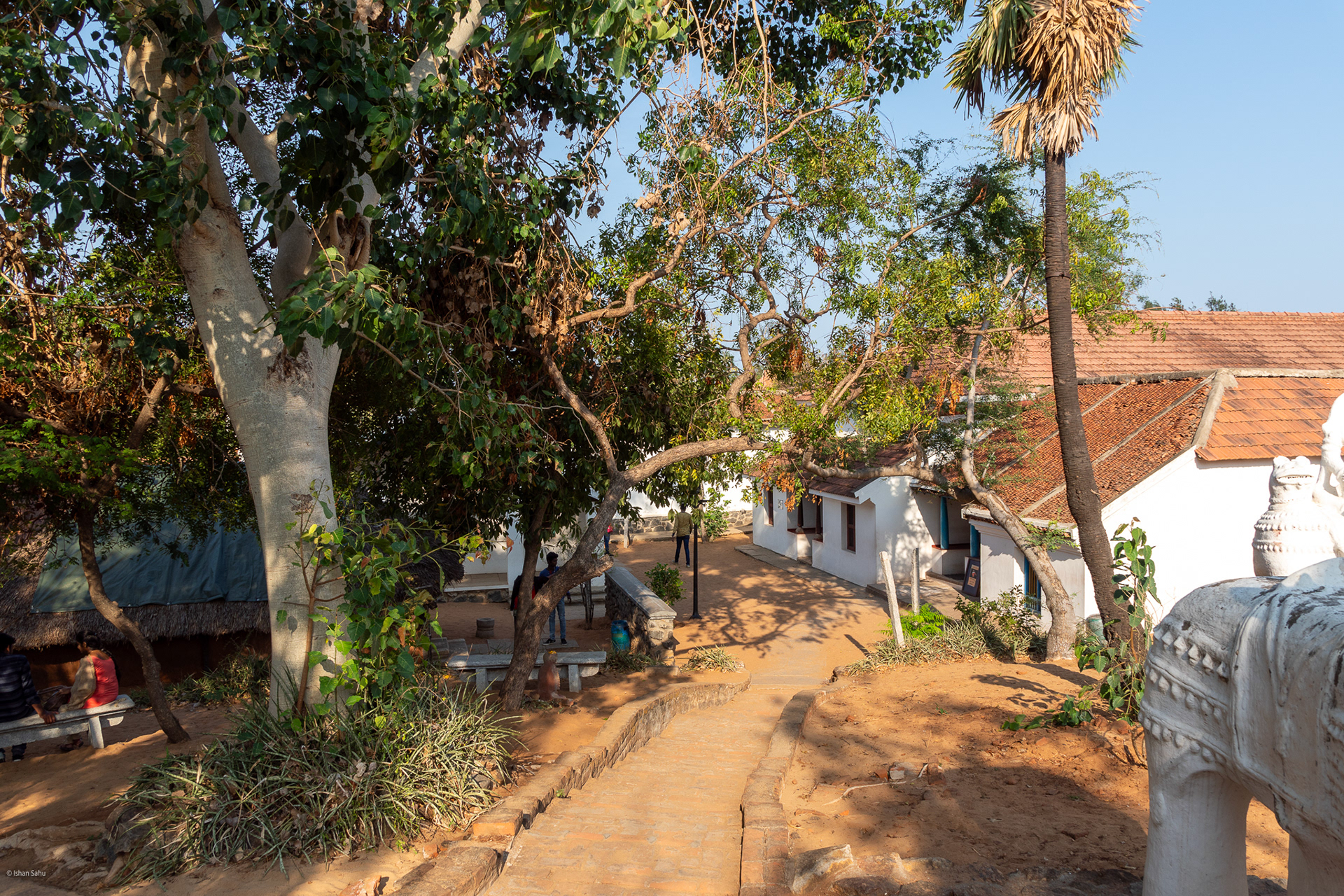 Recreation of a historical representative street in Tamil Nadu.