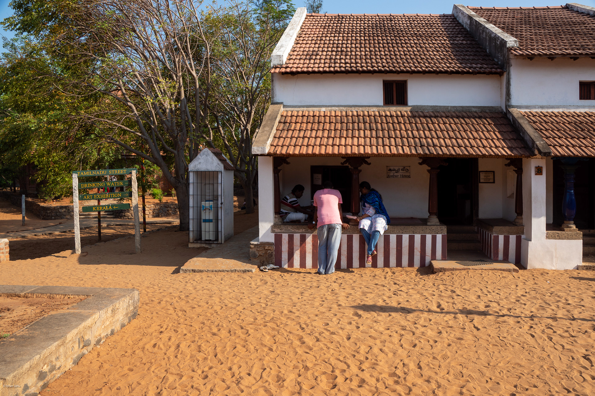 Recreation of a historical representative street in Tamil Nadu.