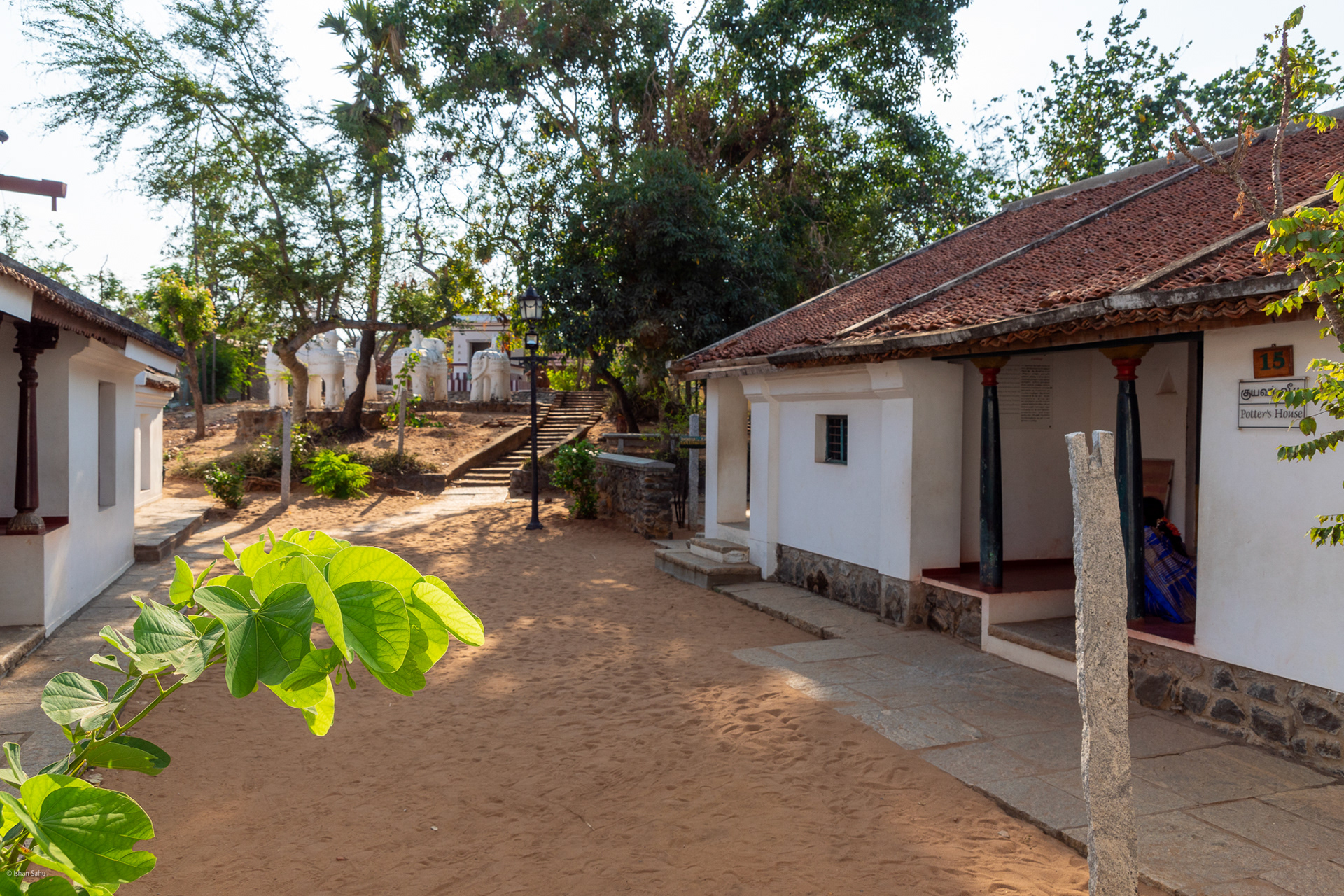 Recreation of a historical representative street in Tamil Nadu.