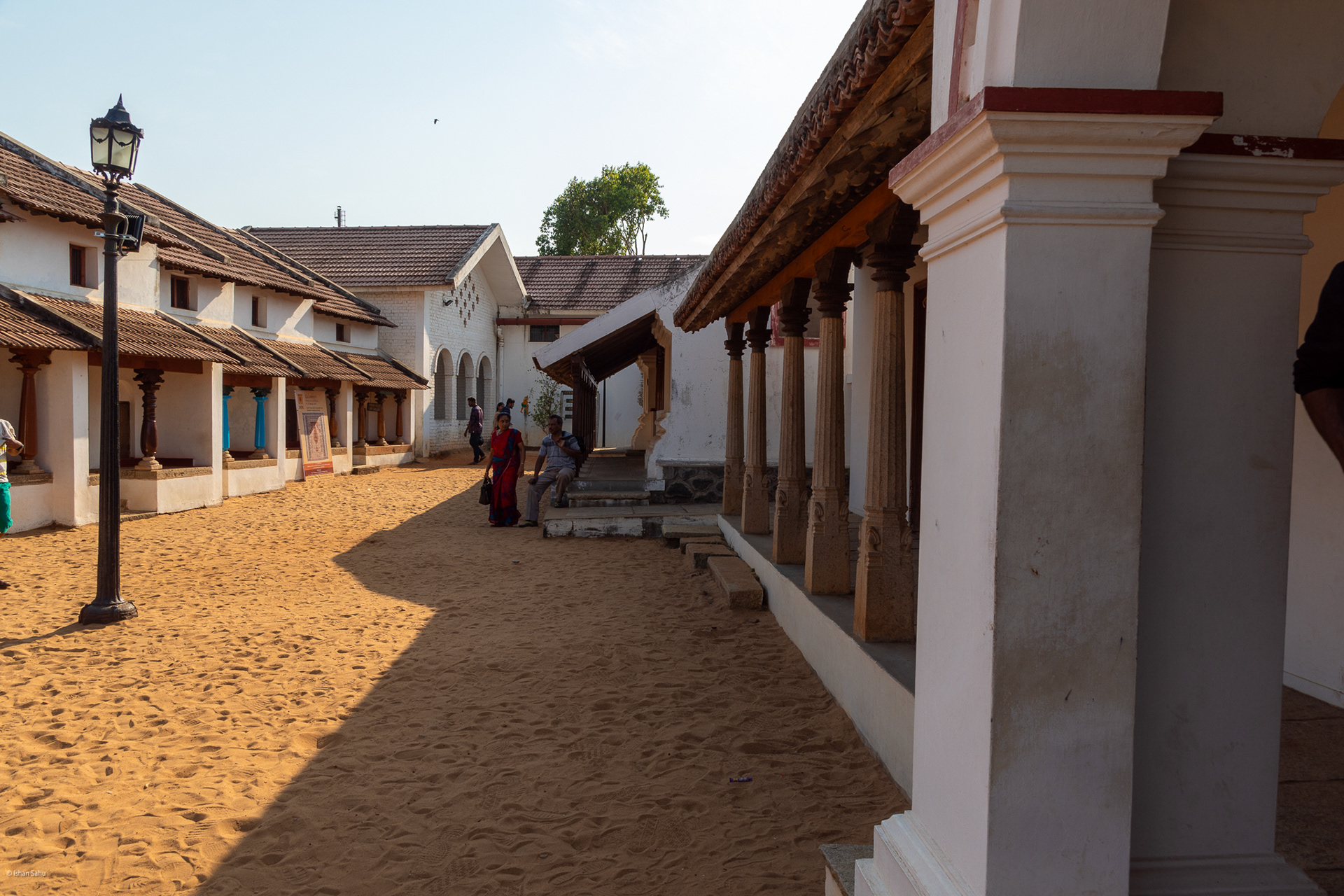 Recreation of a historical representative street in Tamil Nadu. Houses along it are of different types each representative of owner's profession.