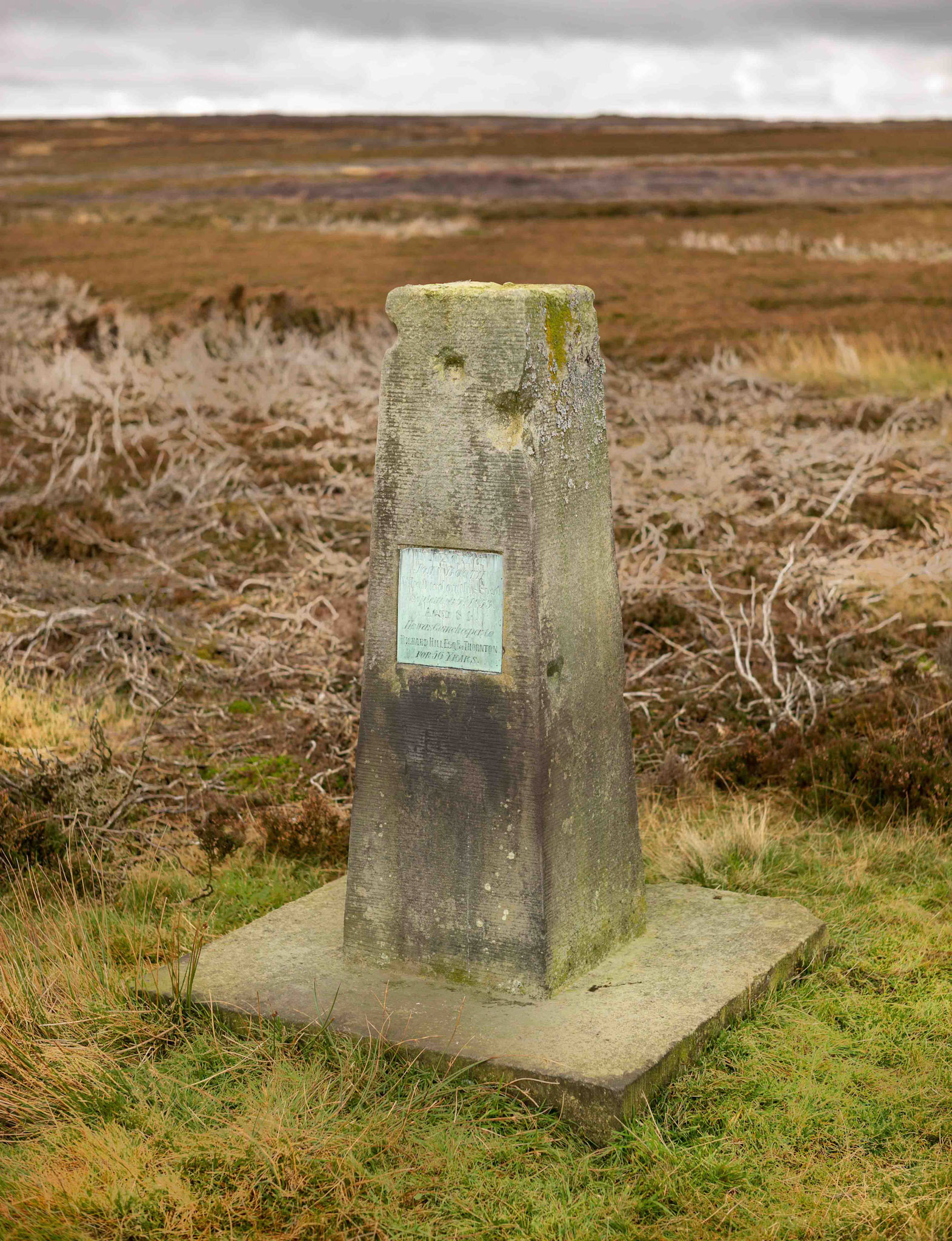 Booth Stone on  Wheeldale Moor - North York Moors UK 2020
