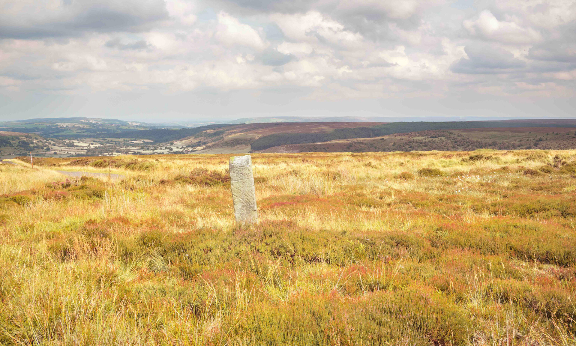 Caper Hill Cross South West side looking to Caper Hill and Glaisdale - North York Moors UK 2024
