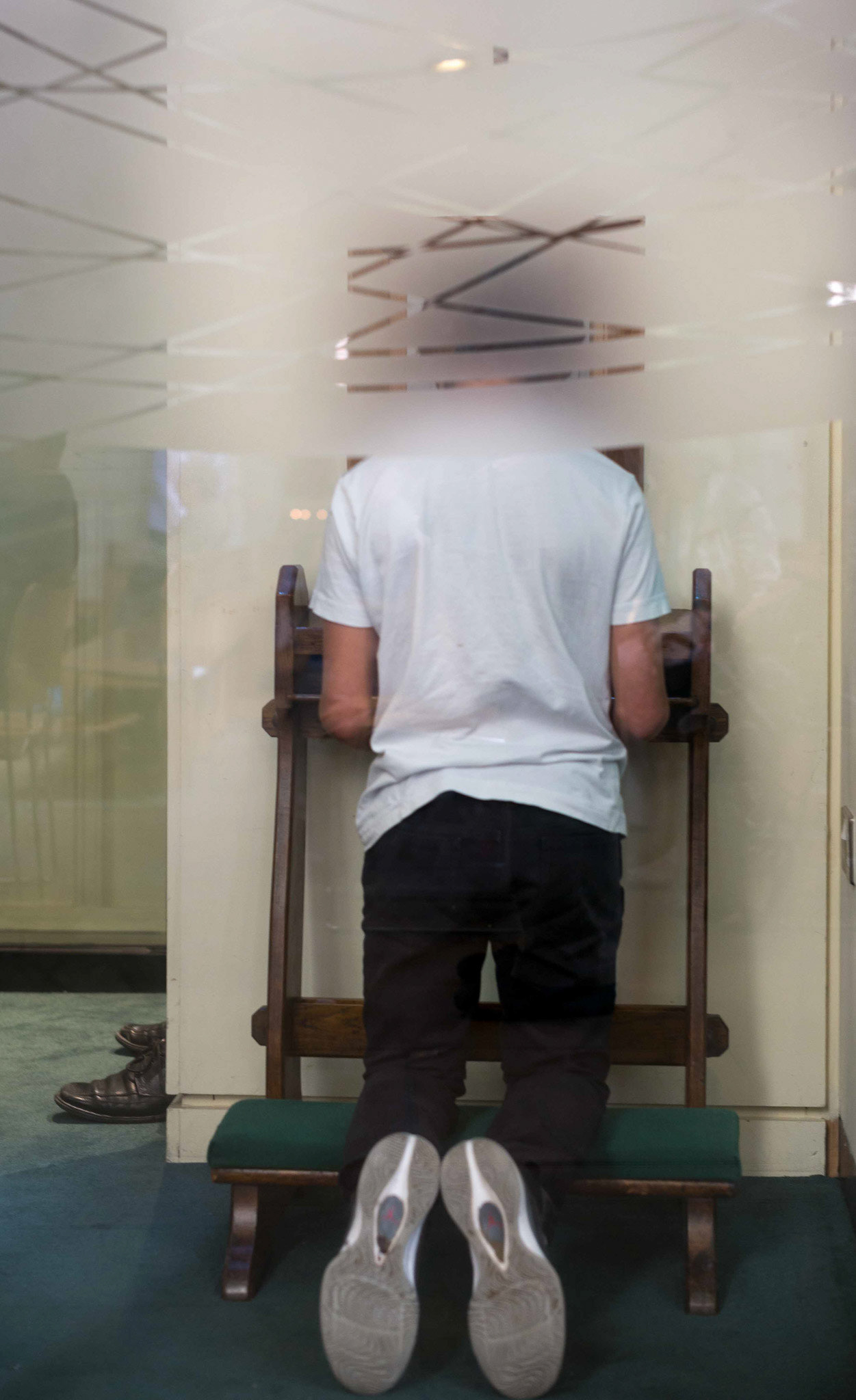 Youth at Confession - Leeds Catholic Cathedral West Yorkshire UK 2017